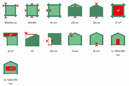 Drewniany domek letniskowy Helena 27 m2
