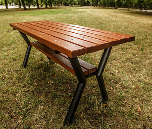 Stół miejski Gladiator drewniano stalowy