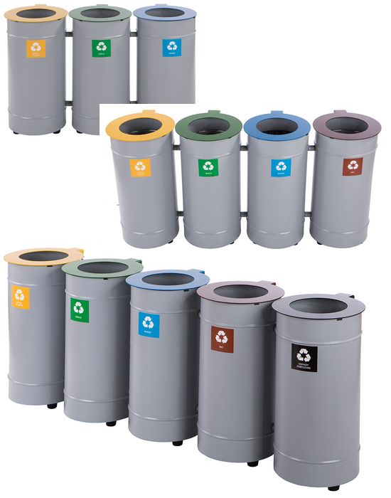 Kosz do segregacji śmieci ZPK-50 pojemność 3 do 5 x 50 litrów