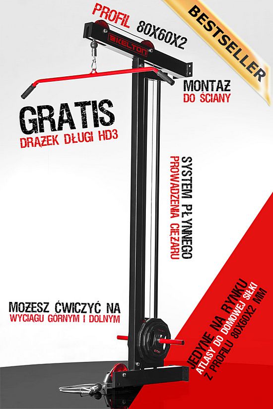 Wyciąg uniwersalny stacjonarny do ściany Otus HW6 Kelton HEAVY siłownie wewnętrzne