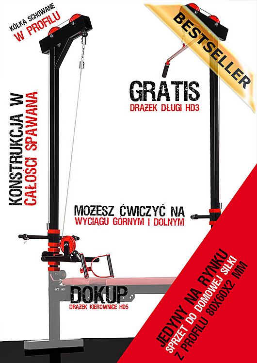 Wyciąg do ławki górny dolny HZ15 Kelton HEAVY siłownie wewnętrzne