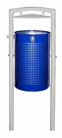 pojemność z wkładem 60l, bez wkładu 65l Wymiary: Ø pojemnika – 390mm Wysokość – 550 mm Wysokość całkowita – 1100 mm