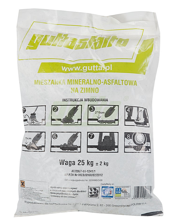 Asfalt na zimno Guttasfalto w workach 25 kg