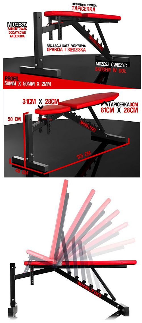 Ławka do wyciskania Tryton HL1 Kelton Home