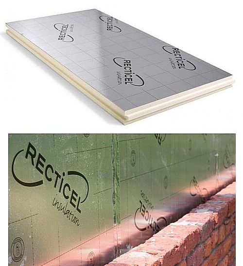 Płyta termoizolacyjna ultracienka izolacja muru trójwarstwowego Eurowall Recticel