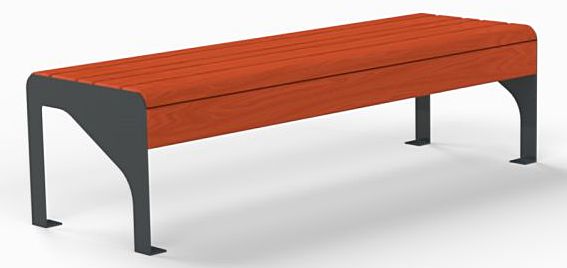 Ławka stalowo drewniana RIGER bez oparcia