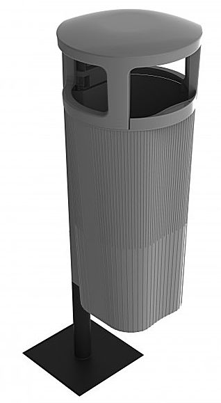 Kosz zewnętrzny na odpady ATRIUM 50 l