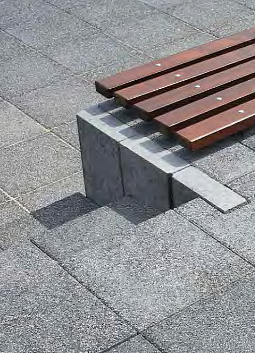 Płyta chodnikowa LINIA TECHNIKA  35x35x5 cm płukana Polbruk