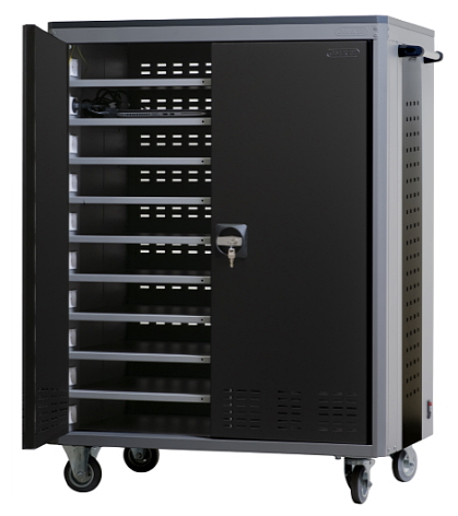 Wózek do przechowywania i ładowania mobilna szafka na laptopy 150 kg kat 23580