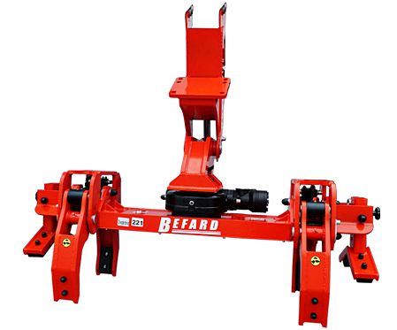 Chwytak hydrauliczny do pozycjonowania oraz układania rur i masztów BX1000 Befard