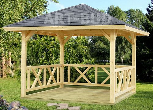 Altana ogrodowa drewniana Dilara 350x350 cm