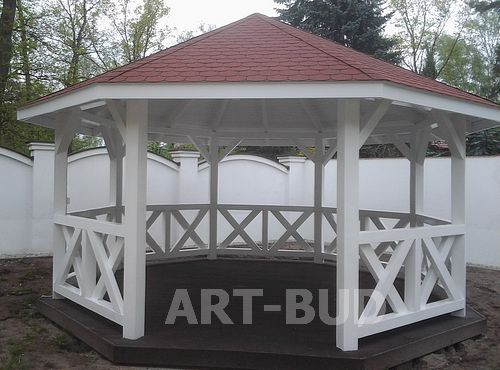 Altana ogrodowa drewniana Hangelo ośmiokątna ⌀500