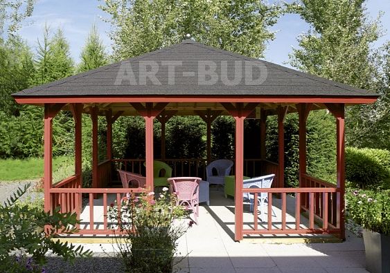 Altana ogrodowa drewniana Gregoria 350x350 cm