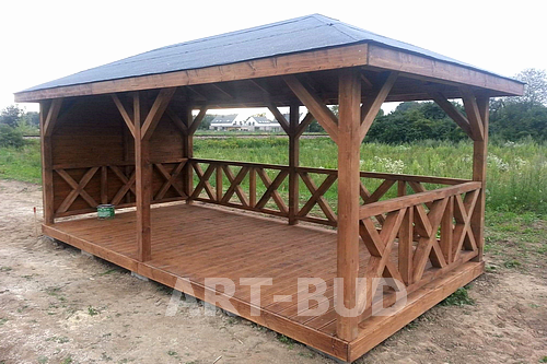 Altana ogrodowa drewniana Borneo 250x500 cm