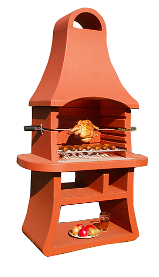 ruszt: 56x37 cm wysokość: 177 cm szerokość: 57 cm głębokość 97 cm podstawa: 48x80 cm waga: 265 kg