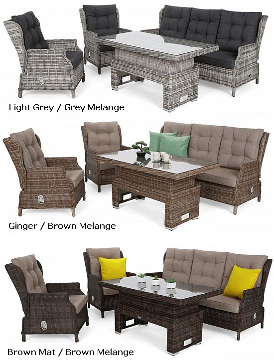 Narożnik ogrodowy technorattanowy Trivento  