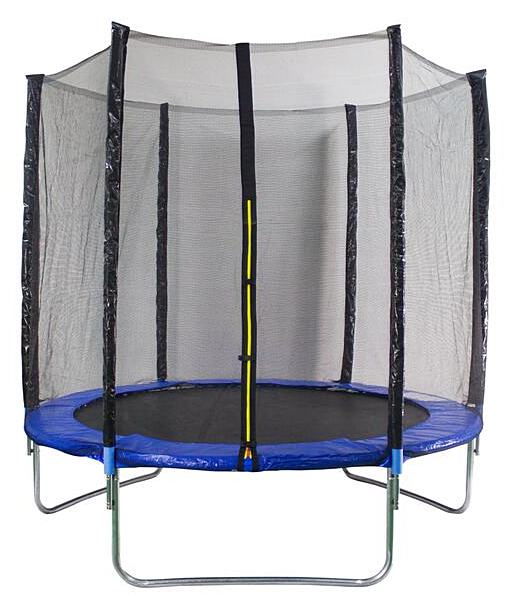 Trampolina ogrodowa rekreacyjna na sprężynach z siatką zabezpieczającą