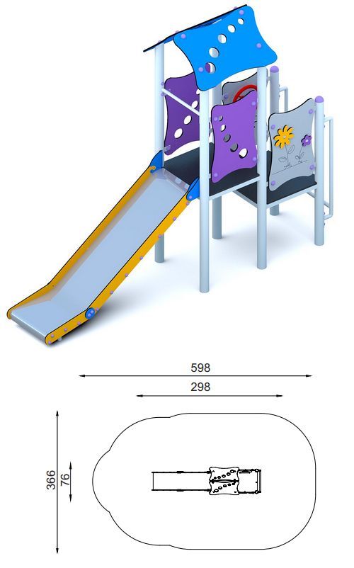 Zestaw zabawowy Seria City Basic ZT-001 Timon zjeżdzalnia