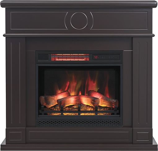 Kominek elektryczny z obudową drewnianą Jupiter