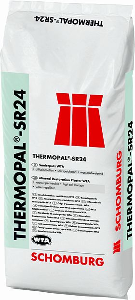 Mineralny tynk renowacyjny z certyfikatem WTA THERMOPAL-SR24