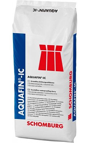 Krystaliczna zaprawa uszczelniająca AQUAFIN-IC do dużych konstrukcji betonowych