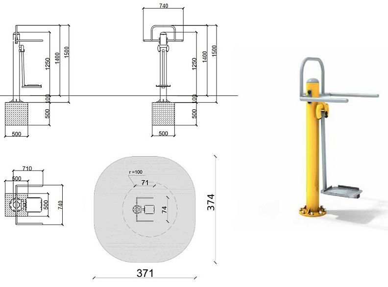 Wahadło + Słup R03A seria Eco