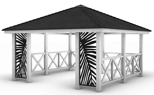 Altana ogrodowa drewniana Valencia 4x4 m