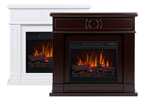 Kominek elektryczny z obudową drewnianą Jupiter