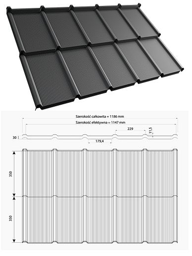 Blachodachówka panelowa TIGRA Pruszyński   