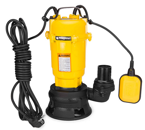 Kod producenta: 5902565275143 Marka: POWERMAT Model: PM-PDS-3000P Materiał: żeliwo Moc: 750W Napięcie : 230V/50Hz Wydajność: 6000-25000L/h Max temp.cieczy: 35 C Średnica króćców: 2", 1 1/2", 1" Długość przewodu zasilającego: 6 m Waga: 16 kg Max wielkość drobin: 30mm Maks.wysokość tłoczenia: 7-20m Hermetyczna obudowa(całkowicie zatapialna) Średnica 28cm