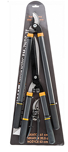 Zestaw 3 nożyc ogrodowych PM-ZNDZ-3T PM0986 Powermat