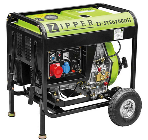 Budowlany Generator Agregat Prądu ZI-STE6700DH Zipper