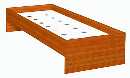 Łóżko pojedyncze do hoteli pensjonatów 2000 x 800 mm