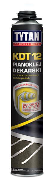 Pianoklej dekarski poliuretanowy do styropianu i XPS KDT12  Tytan