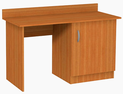 Biurko z szafką na lodówkę z płyty laminowanej