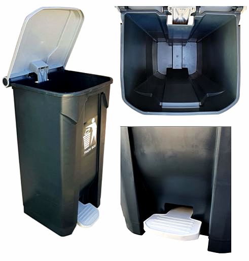 Pojemnik na odpady pedałowy z polietylenu PE100  S014 100 litrów