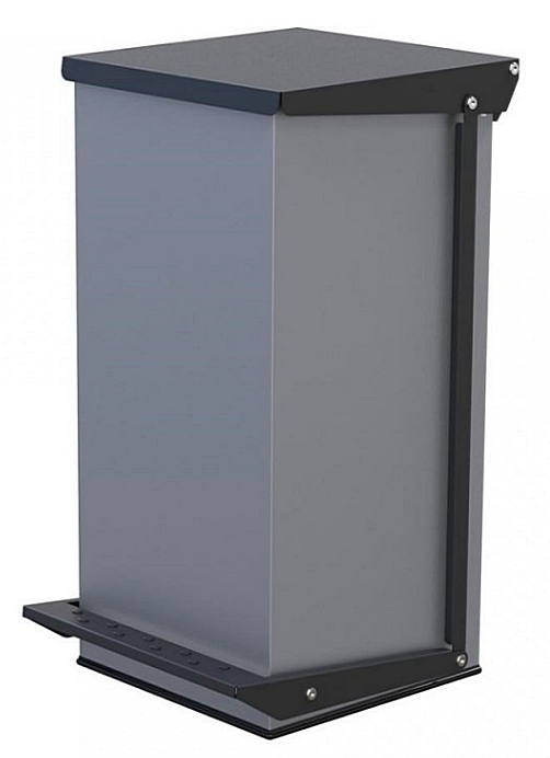 Kosz na odpadki mechanizmem pedałowym szary Sherman 70l