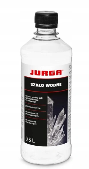 Szkło wodne sól sodowa kwasu krzemowego 0,5L Jurga
