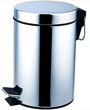 Kosz na śmieci błyszczący okrągły 12L art. 413-20