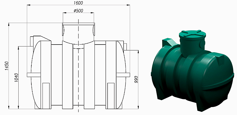 OCZYSZCZALNIA HORIZON-S 1100l 2-3 osoby