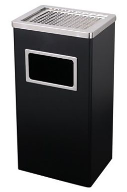 Koszo popielnica prostokątna czarna  art. 421-00