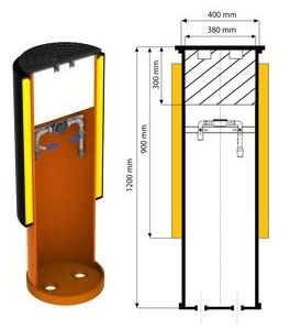Studnie wodomierzowe z tworzywa ø400 ST1 i ST2 z dnem