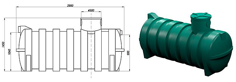 OCZYSZCZALNIA HORIZON-S 1100l 2-3 osoby