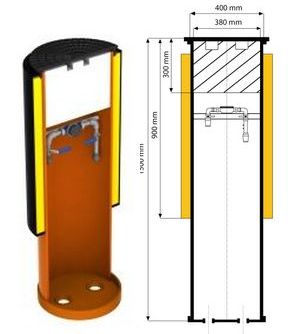Studnie wodomierzowe z tworzywa ø400 ST1 i ST2 z dnem