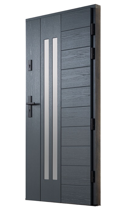 Drzwi zewnętrzne płycinowe model Z 127 grubość 75mm Dallas współczynnik u-0,80