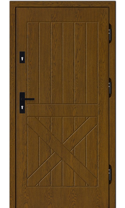 Drzwi zewnętrzne płycinowe model Z 093 grubość 75mm Dallas współczynnik u-0,80