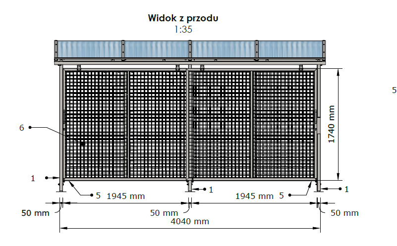 wiata zamykana rowerowa