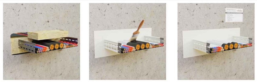 Farba ogniochronna do zabezpieczenia wiązek kabli i koryt kablowych Cabel Farba