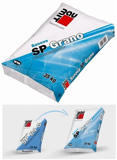 Tynk renowacyjny gruboziarnisty Sanova SP Grano