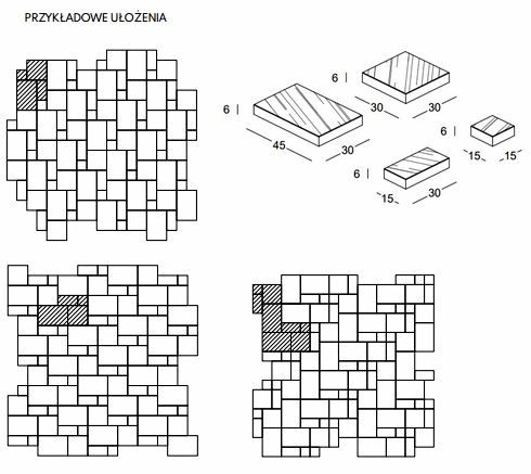 Kostka brukowa dekoracyjna Real Nature kolekcja Moments